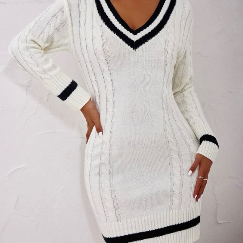 Striped Sweater Dress